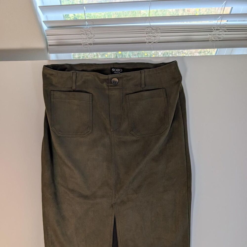 Soho Women's Khaki and Green Skirt